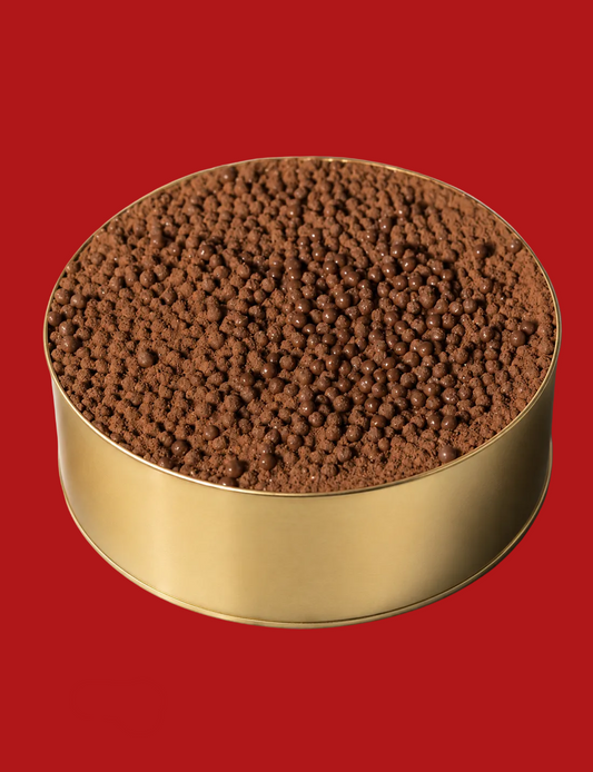 Tiramisu with chocolate pearls